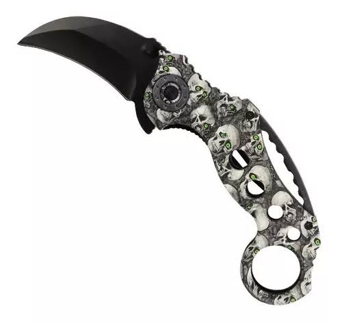 Canivete Camuflado Caveira - Ll82271