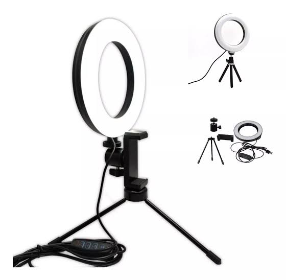 Ring Led Light 6 Polegadas Com Tripé - A1164