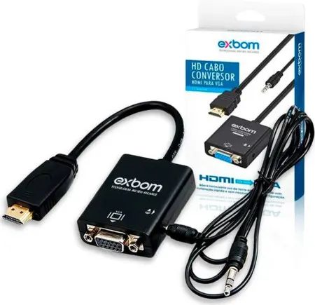 Coversor Hdmi Pra Vga Cc-Hva100 / Exbom