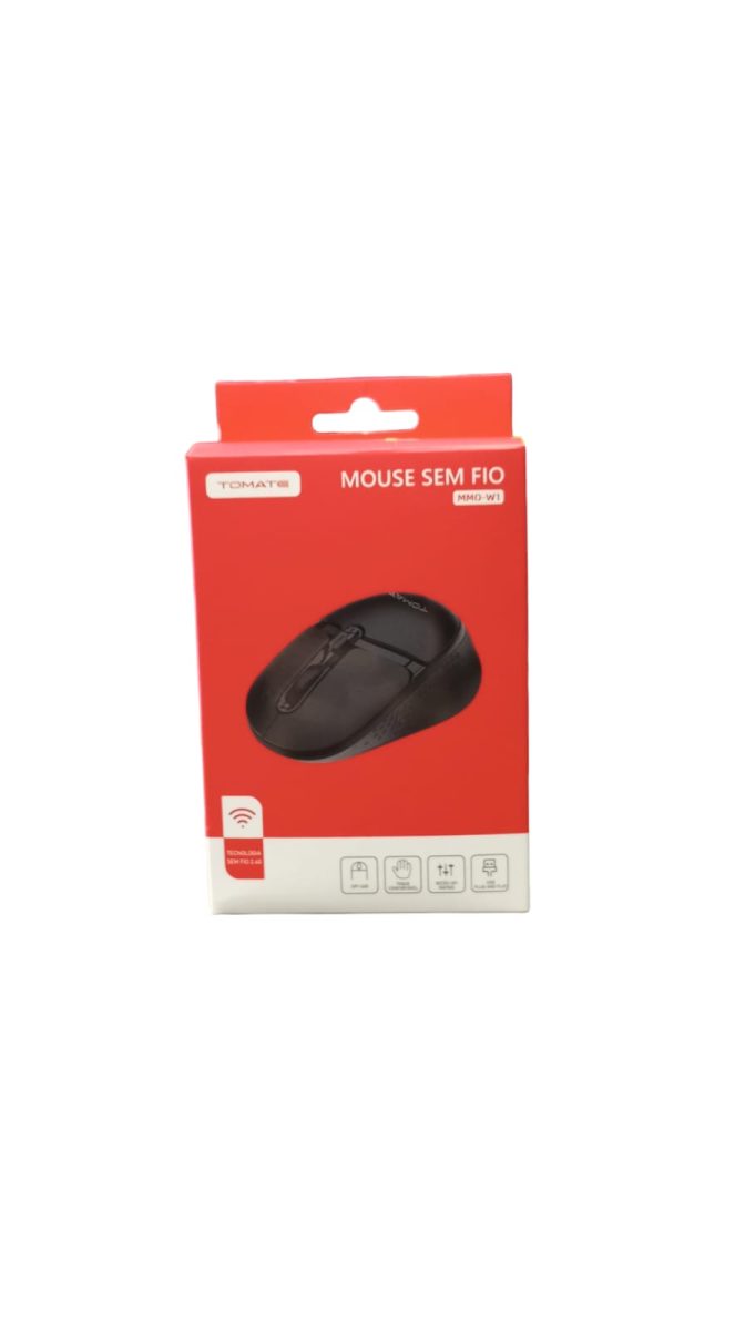 Mouse Óptico S/ Fio - Tomate - MMO-W1