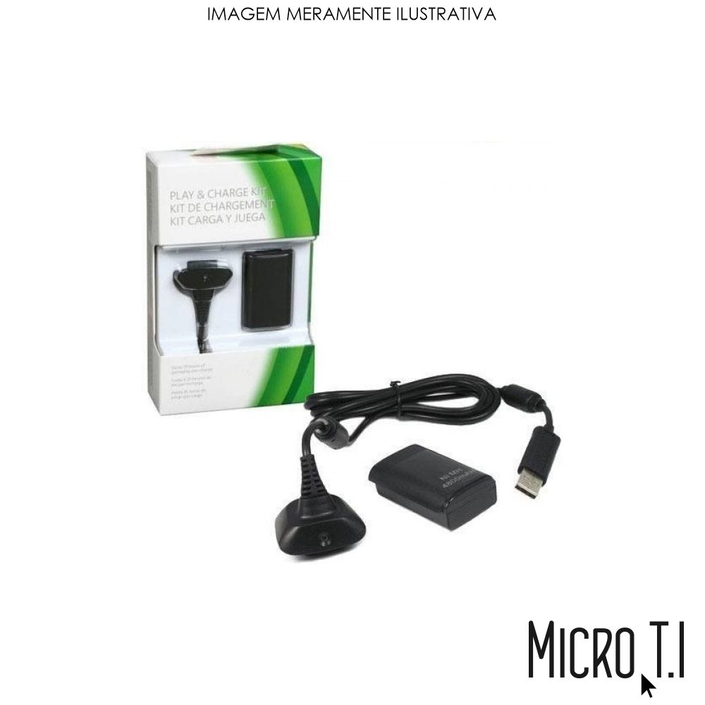 Kit Carregador E Bateria P/ Xbox 360 - Kap-H360