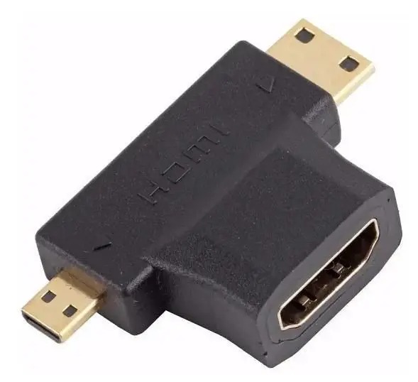 Conector Hdmi Femea P/ Mini E Micro Hdmi Macho - Le-5536 - It Blue