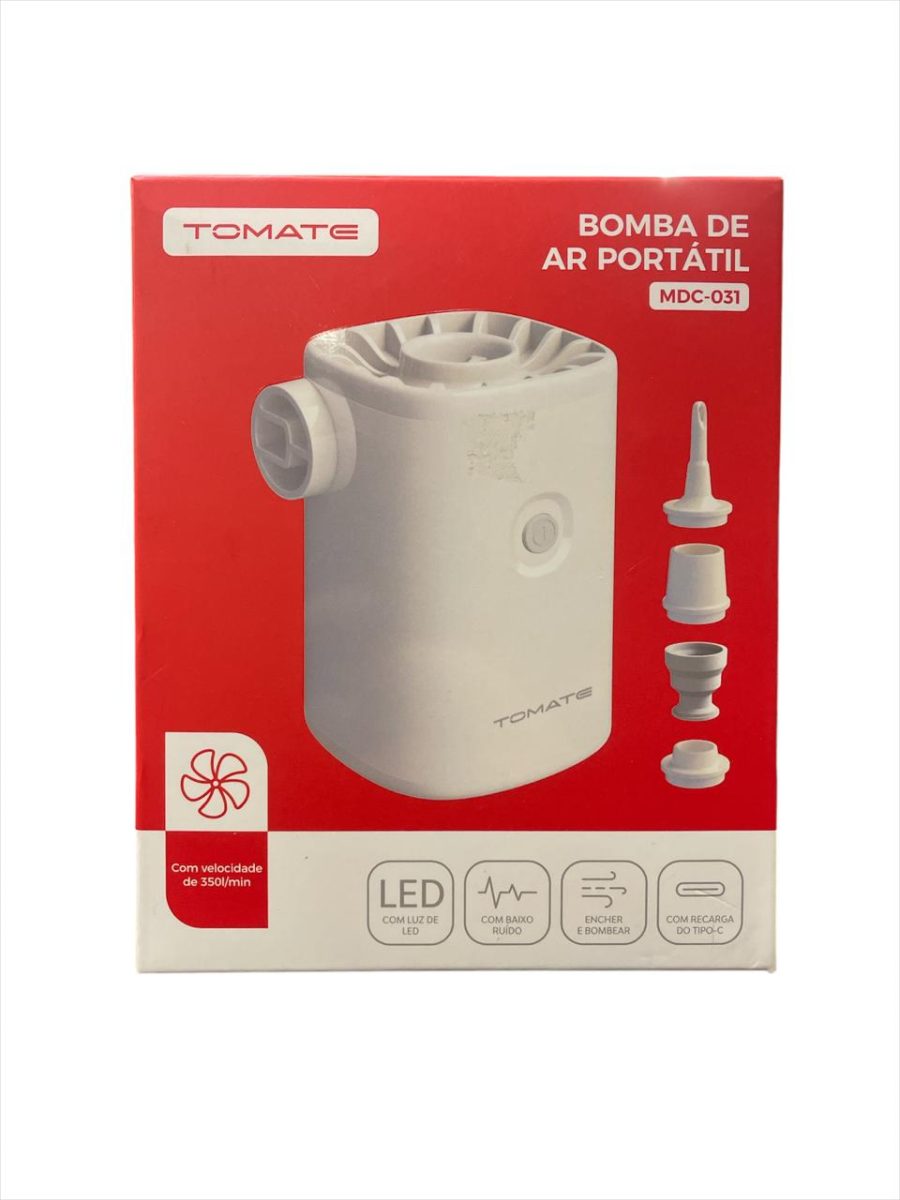 Bomba de Ar Portátil - Mdc-031 - Tomate