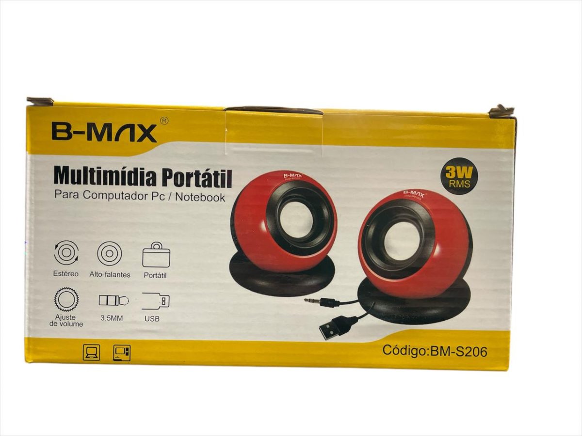 Caixa De Som Para Computador - B-max - Bm-s206