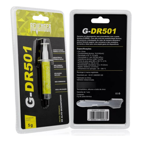 Pasta Térmica Prata 5g -G-DR501 - Revenger