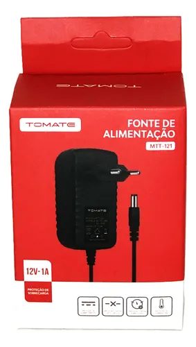 Fonte de Alimentação 12V 1A - MTT-121 - Tomate