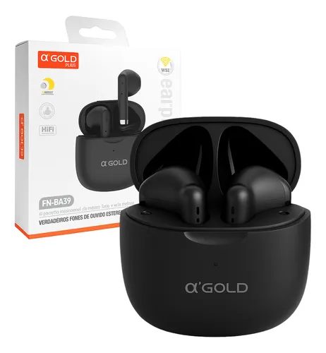 Fone De Ouvido Sem Fio Bluetooth - Fn-Ba39 - Gold