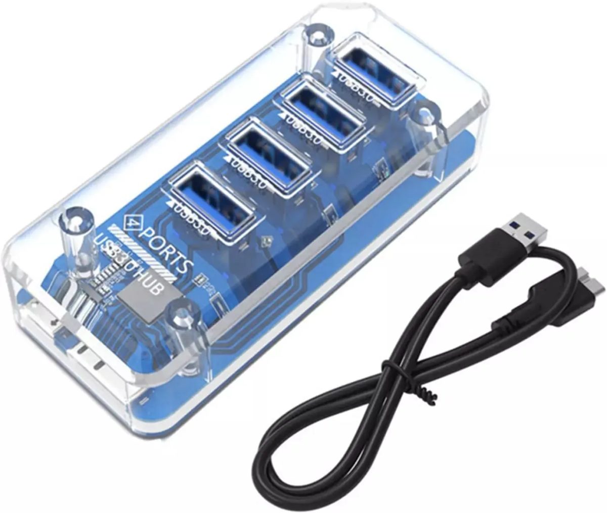 Hub USB 3.0 4 Portas USB - Knup - KP-HB517
