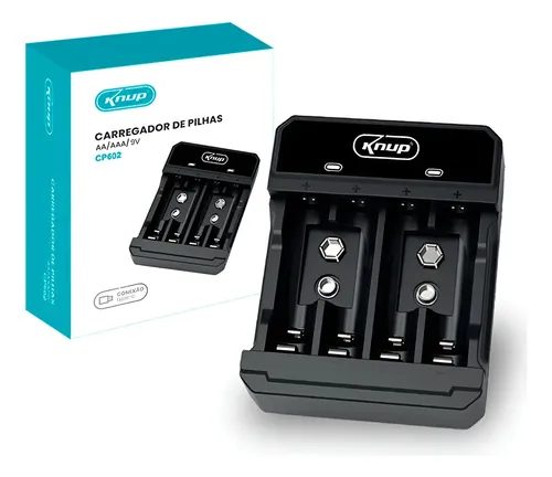 Carregador De Pilhas e Baterias - On-Cp602 - Onistek