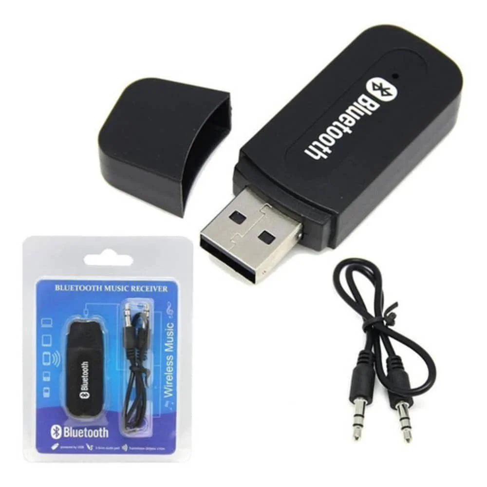 Adaptador Bluetooth p/ Carro USB e P2