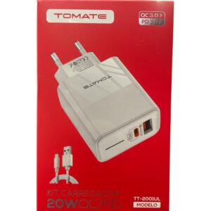 Carregador USB/ para iPhone 20w - TT-2001UL - Tomate