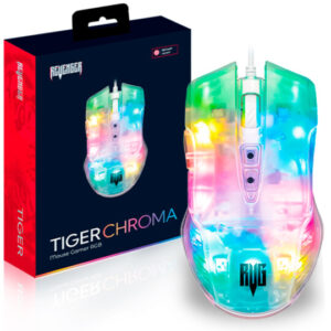 Mouse Gamer Transparente RGB - MO-TGR003 - Revenger