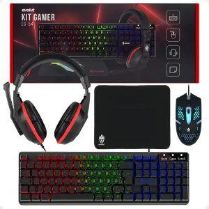 Kit Gamer 4 Em 1 - Eg-54 - Evolut